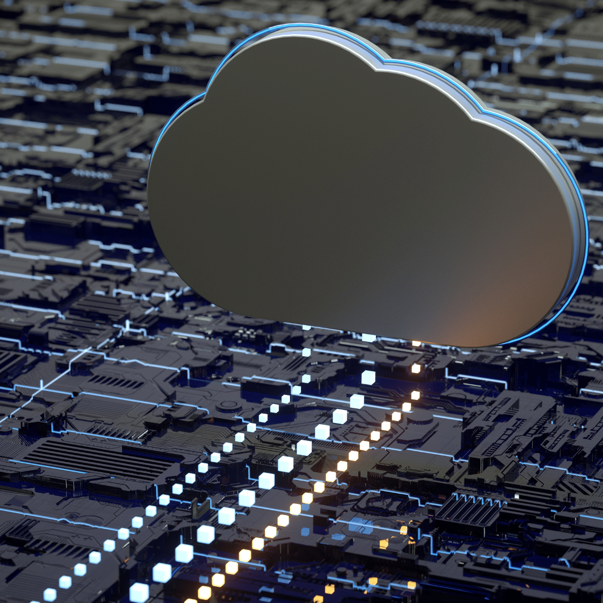 Illustration of a private cloud infrastructure