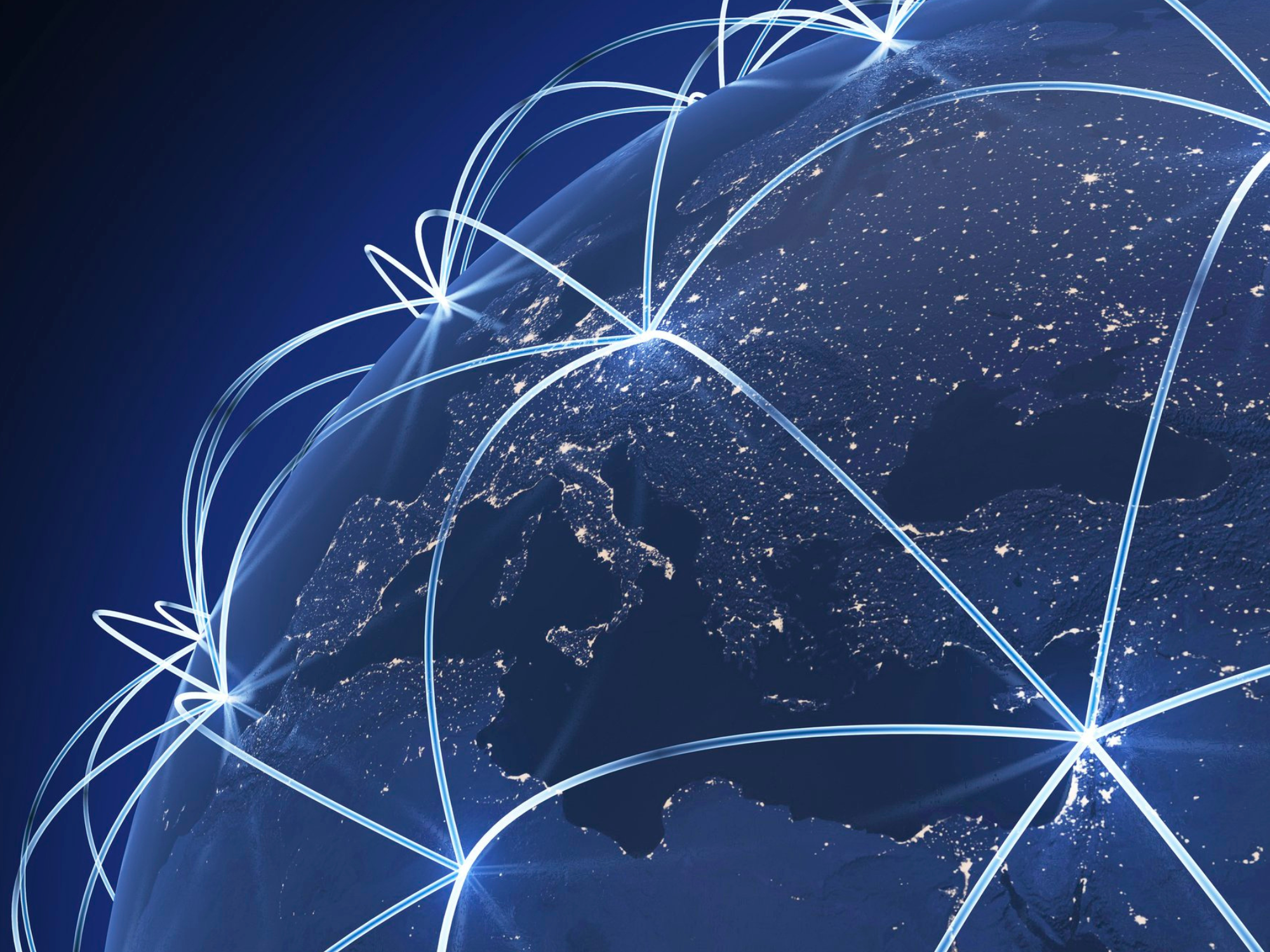 Global business connectivity network illustrating reliable internet infrastructure for modern UK companies.
