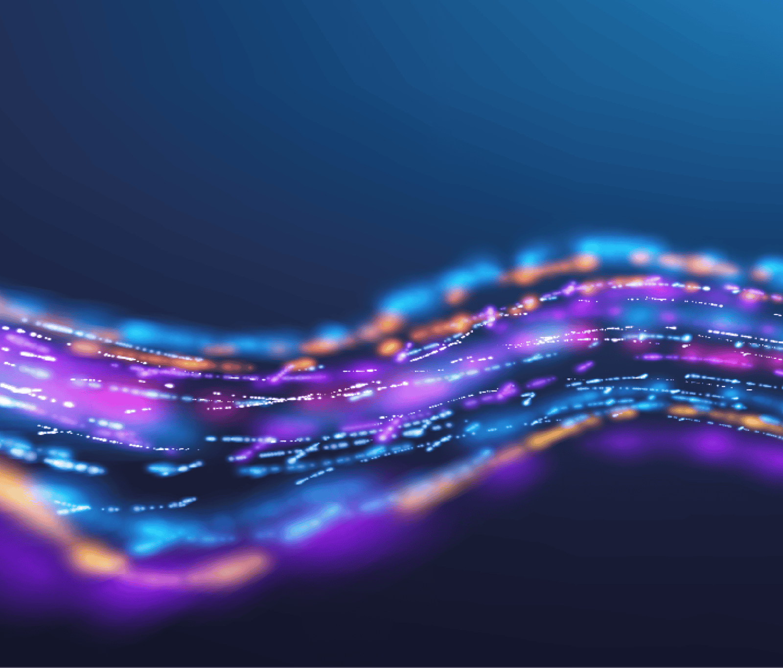 Digital coloured beams representing a vulnerability scan